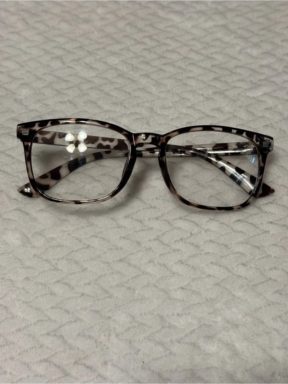 Women's Tortoiseshell Acetate Glasses - Neutral Brown Pattern